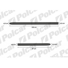 Накладки боковые компл. для Opel CORSA/COMBO B